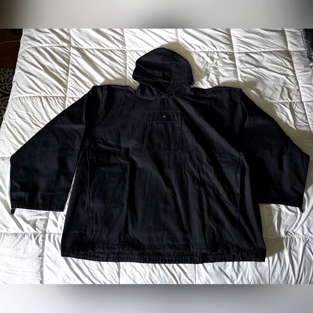 Yeezy Gap Engineered By Balenciaga Sateen Anorak Black Large